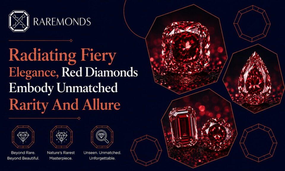 Radiating Fiery Elegance, Red Diamonds Embody Unmatched Rarity And Allure
