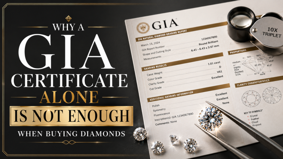 Why a GIA Certificate Alone Is Not Enough When Buying Diamonds