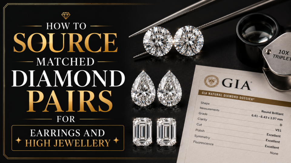 How to Source Matched Diamond Pairs for Earrings and High Jewellery