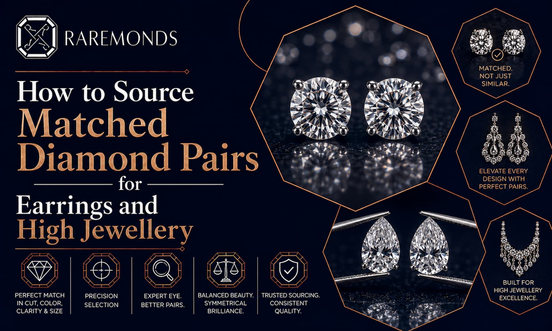 How to Source Matched Diamond Pairs for Earrings and High Jewellery