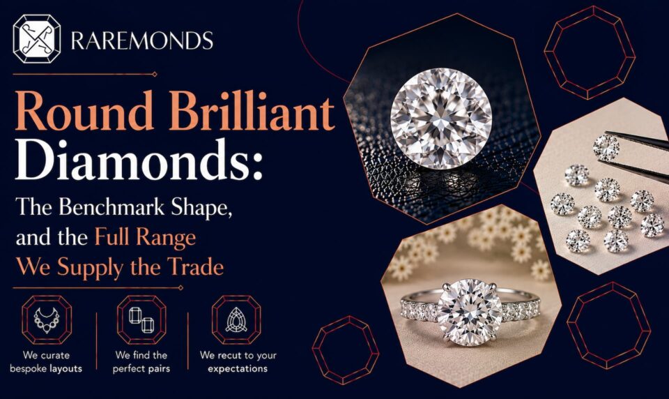 Round Brilliant Diamonds The Benchmark Shape, and the Full Range We Supply the Trade