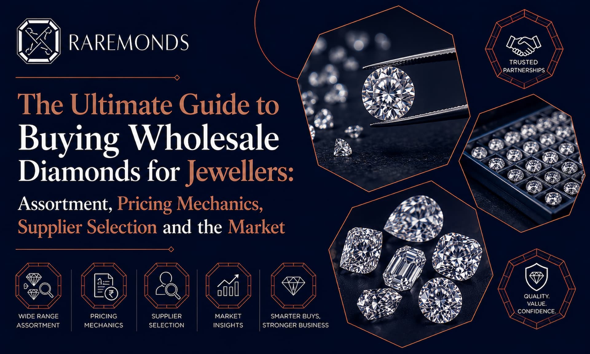 The Ultimate Guide to Buying Wholesale Diamonds for Jewellers Assortment, Pricing Mechanics, Supplier Selection and the 2026 Market