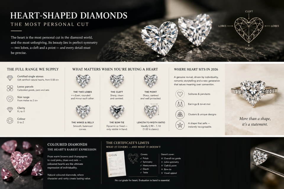 Heart shaped diamonds The most personal cut..