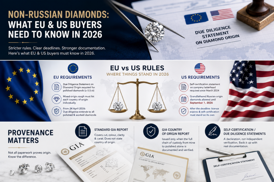 Non russian diamonds what eu & us buyers need to know in 2026