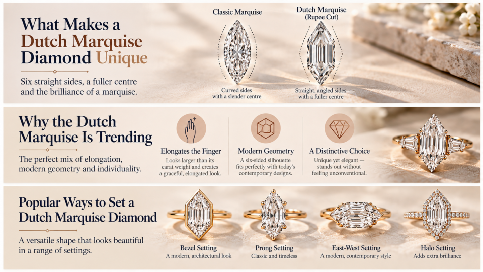What makes a Dutch marquise daimond unique What makes a Dutch marquise daimond unique
