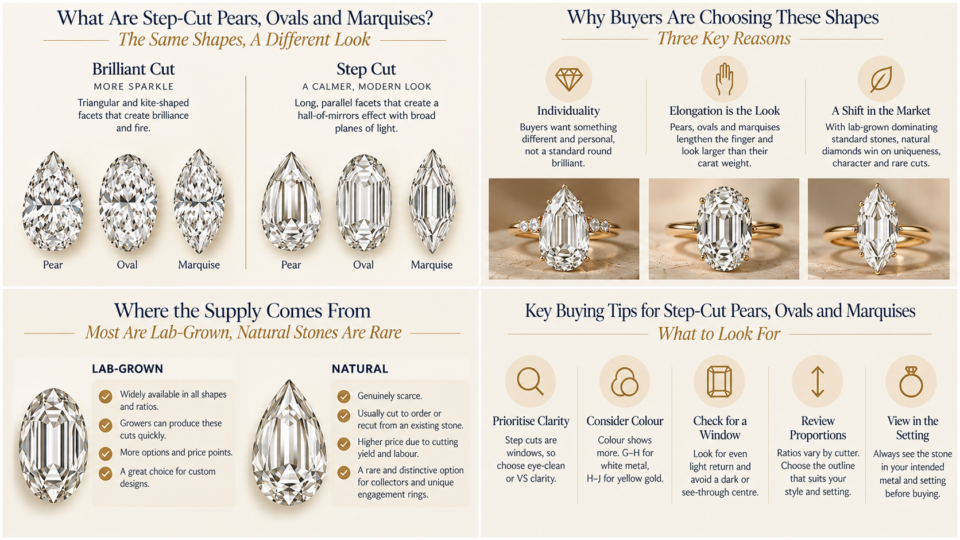 what are step cut pear ovals and marquises what are step cut pear ovals and marquises